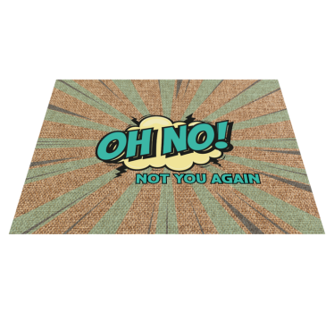 Tapete vinílico frases e textos oh não de novo - TenStickers