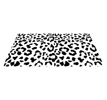 Tapete vinílico estampa de animal padrão de leopardo preto - TenStickers