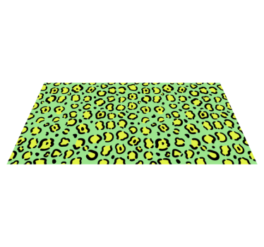 Tapete vinílico estampa de animal padrão leopardo animado - TenStickers