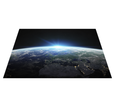 Tapete vinílico juvenil horizonte brilhante da terra - TenStickers