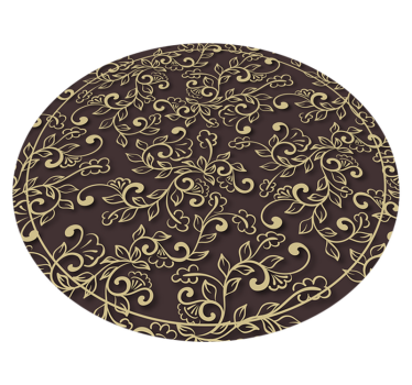 Tapete vinílico retro padrão de redemoinho ornamentado - TenStickers