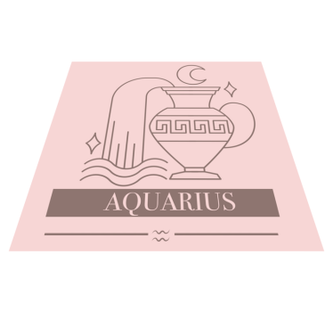 Tapete vinil com nome zodíaco aquário - TenStickers