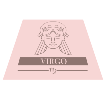 Tapete vinílico frases e textos símbolo do zodíaco de virgem - TenStickers