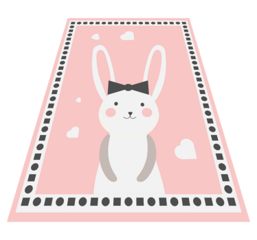 Tapete vinílico bebé decoração de quarto de coelho - TenStickers