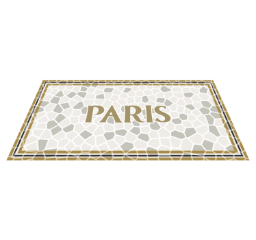 Tapetes feitos sob medida em mosaico romano de paris - TenStickers
