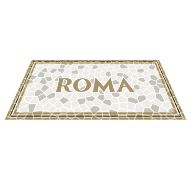Tapetes personalizados em mosaico romano de roma - TenStickers