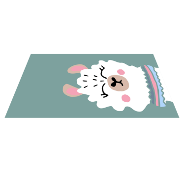 Tapete vinílico bebé ilustração de cordeiro - TenStickers
