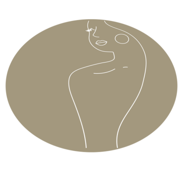 Mulheres com desenho minimalista rosto produtominimalista tapete - TenStickers