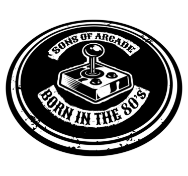 Tapete vinílico frases e textos nostalgia de arcade anos 80 - TenStickers