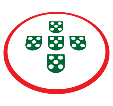 Tapete circular emblema "quinas" portuguesas - TenStickers
