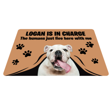 Tapete vinílico entrada foto personalizada de animal de estimação - TenStickers
