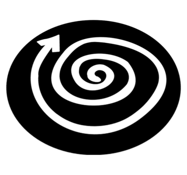 Tapetes em espiral para adolescentes para quartos - TenStickers