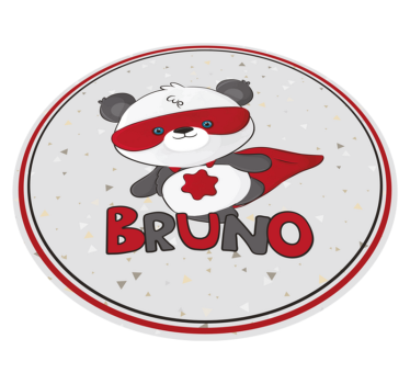 Tapete de vinil personalizado superpanda - TenStickers