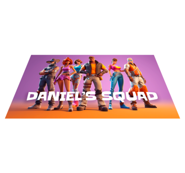 Tapete vinílico para quarto grupo de Personagens - TenStickers