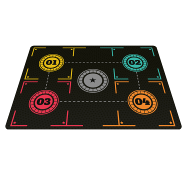 Tapete vinílico formato retangular treinamento de basquete - TenStickers