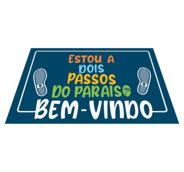 Tapete vinílico entrada dois passos para o paraíso - TenStickers