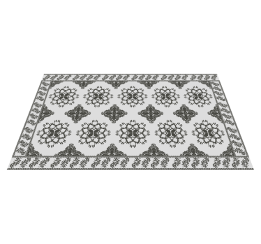 Tapete vinílico para sala de jantar projeto floral vintage - TenStickers
