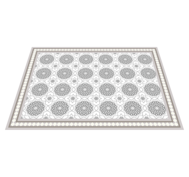 Tapete vinílico cinza claro para sala de jantar - TenStickers