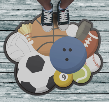 Bolas esportivas tapetes adolescentes para quartos - TenStickers