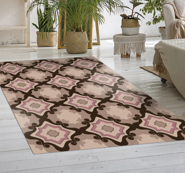 Tapete de vinil vintage com azulejos barrocos - TenStickers