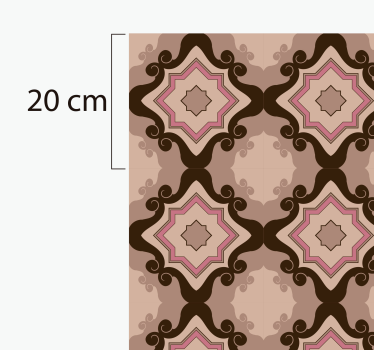 Tapete de vinil vintage com azulejos barrocos - TenStickers