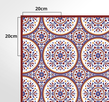 Tapete de vinil hall de azulejos de faiança - TenStickers