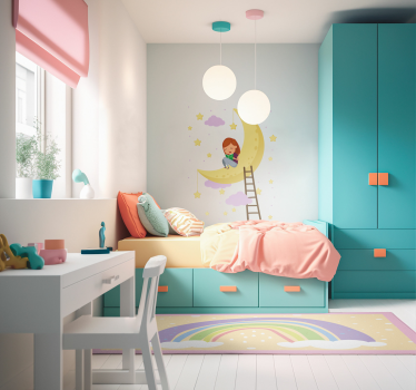 Tapete de vinil infantil arco-íris - TenStickers