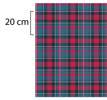 Tapete tartan retro azul e vermelho - TenStickers