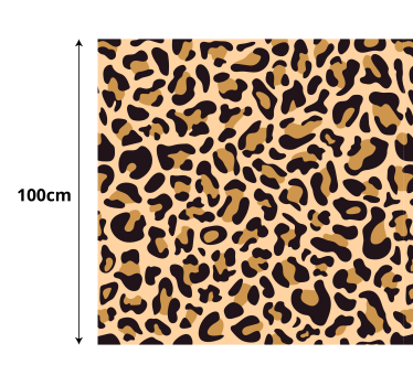 Tapete com estampa de leopardo com estampa animal - TenStickers