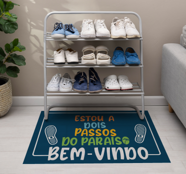 Tapete vinílico entrada dois passos para o paraíso - TenStickers
