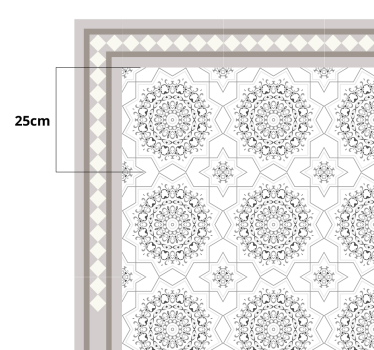 Tapete vinílico cinza claro para sala de jantar - TenStickers