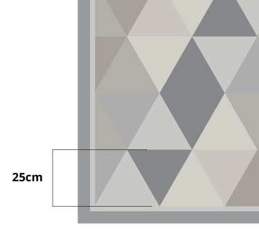 Tapete de vinil nórdico de triângulos pantone cinza - TenStickers