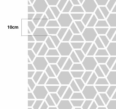 Tapetes geométricos cinzentos com padrão moderno - TenStickers