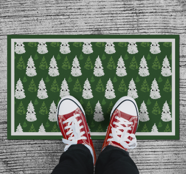 Adorável árvore de natal tapete de natal - TenStickers