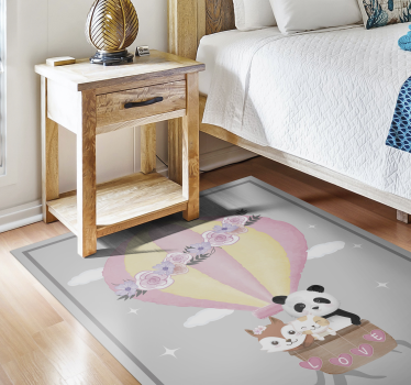 Animais nórdicos em tapete de bebê de balão de ar - TenStickers
