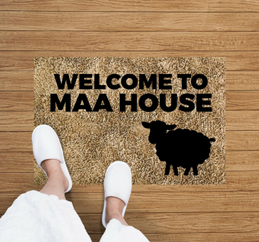 Bem-vindo à maa house tapetes sob medida - TenStickers