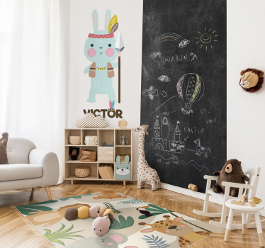 Crianças nórdicas animais da selva infantil tapete de vinil - TenStickers