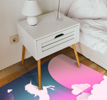Desenho de unicórnio de arte glitter com tapete de animal de text - TenStickers