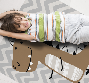 Dinossauro com dentes tapete animal - TenStickers