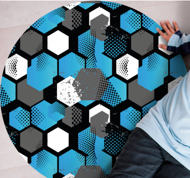 Fundo gradiente abstrato de futebol tapetes adolescentes para qua - TenStickers