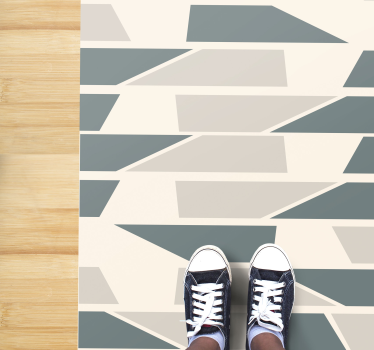 Piso de cerâmica geométrica abstrata corredores de carpete para c - TenStickers