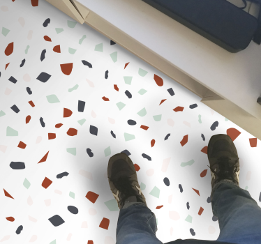 Piso de vinil em mosaico de pedra - TenStickers