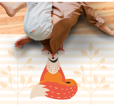Rosto de um tapete animal de raposa - TenStickers