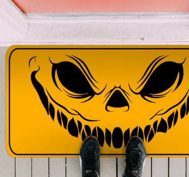 Rosto sorridente esteiras assustadoras de halloween - TenStickers