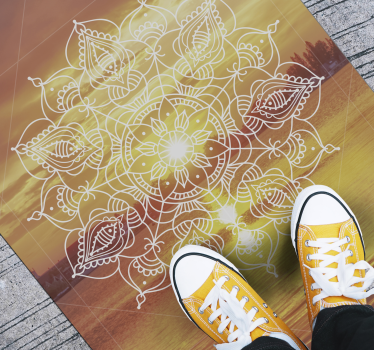 Sunfall mandala tapetes adolescentes para quartos - TenStickers