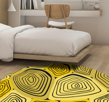 Tapete amarelo tartaruga com estampa animal - TenStickers