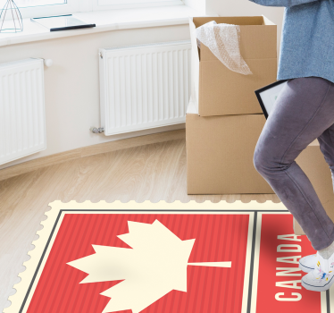 Tapete canadense de vinil em folha de bordo - TenStickers