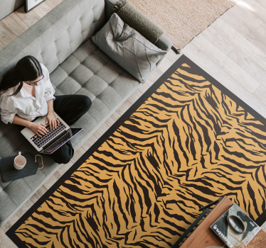 Tapete com estampa animal com efeito tigre - TenStickers