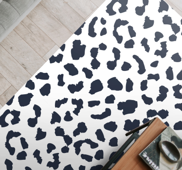 Tapete com estampa de leopardo branco - TenStickers