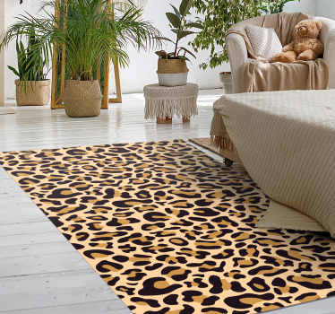 Tapete com estampa de leopardo com estampa animal - TenStickers